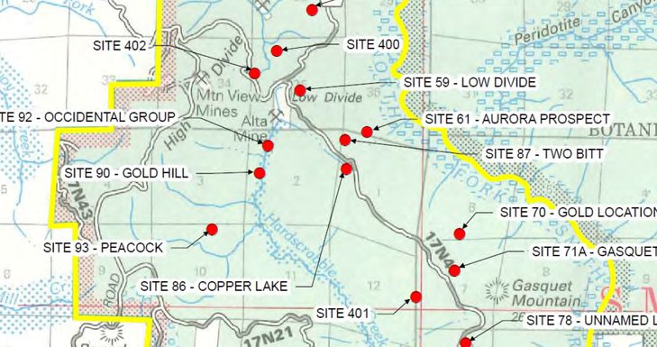 Mines Contaminate Rowdy Creek