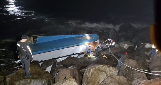 (VIDEO) Trapped Fishermen Rescued From Wreckage of Capsized Boat on